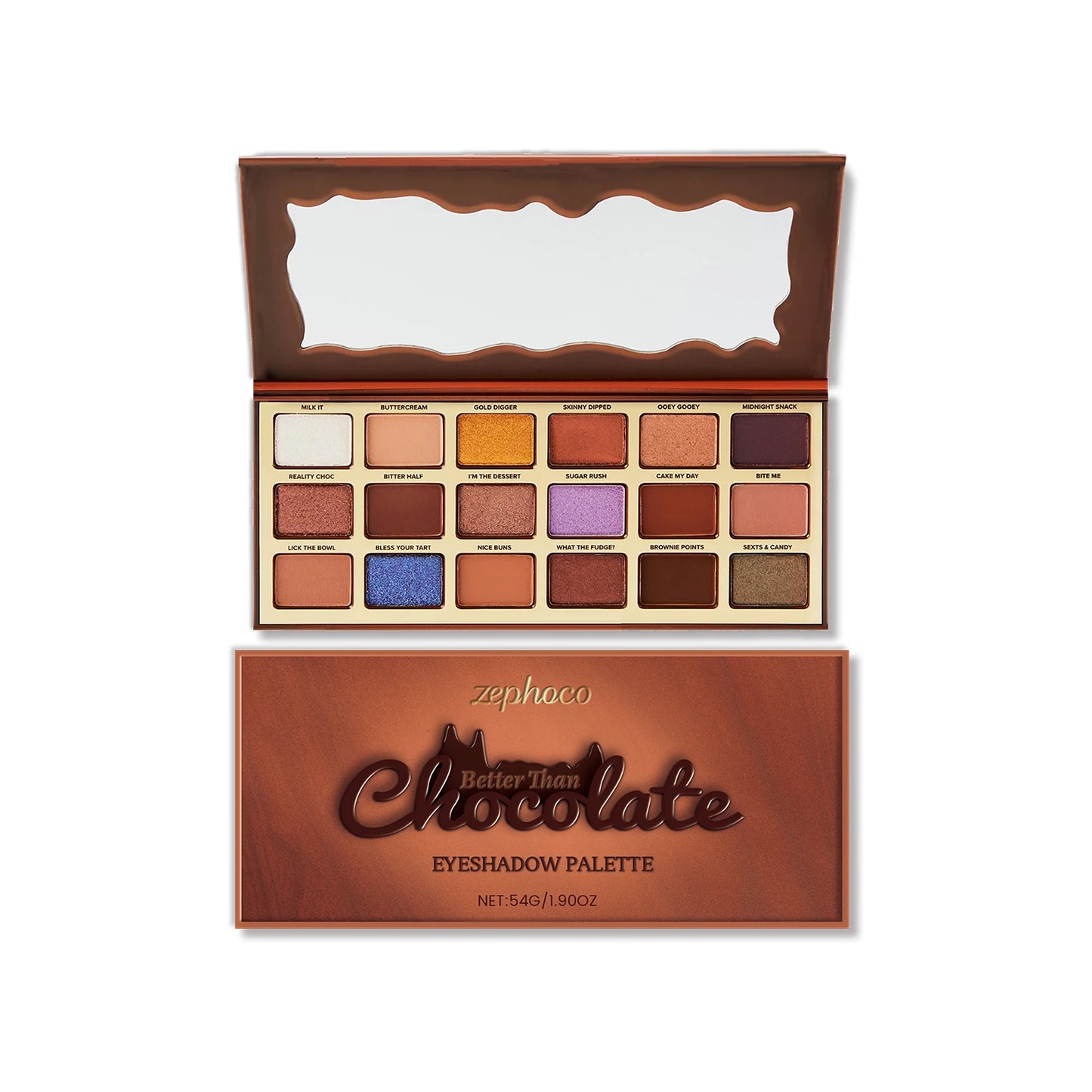 Chocolate Nude Eyeshadow Palette – Highly Pigmented Matte & Shimmer Everyday Makeup
