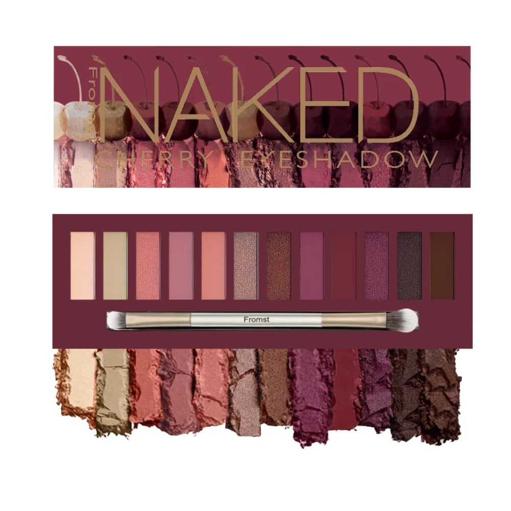 Everyday Glam 12-Color Eyeshadow Palette | Highly Pigmented & Long-Wear Brown to Pink Shades