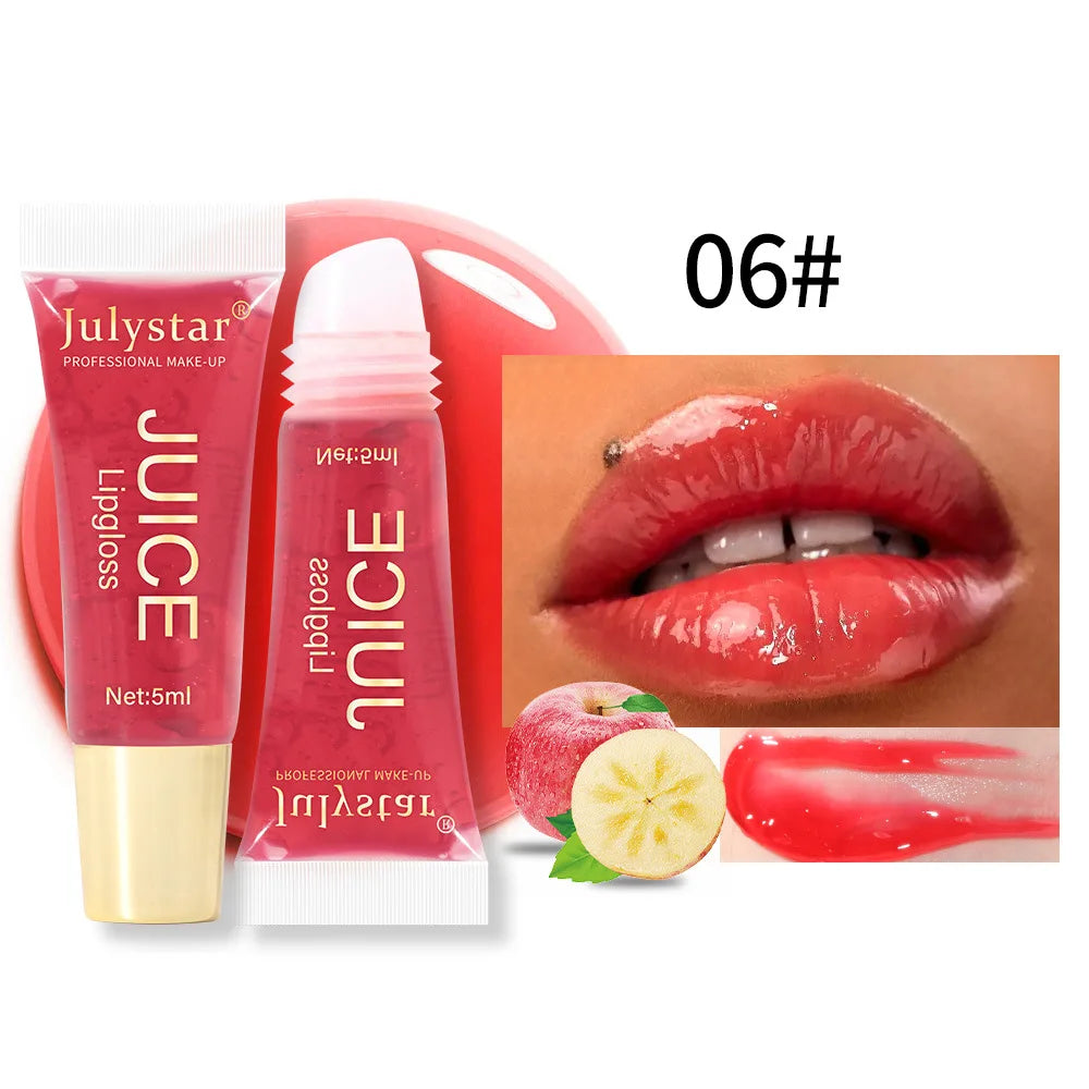 Luxe Hydrating Lip Oil – Plumping Nude Brown Tint & High-Shine Finish