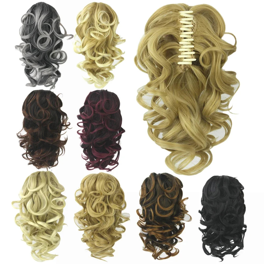 Short Curly Claw Clip Ponytail Extension – Synthetic Hair