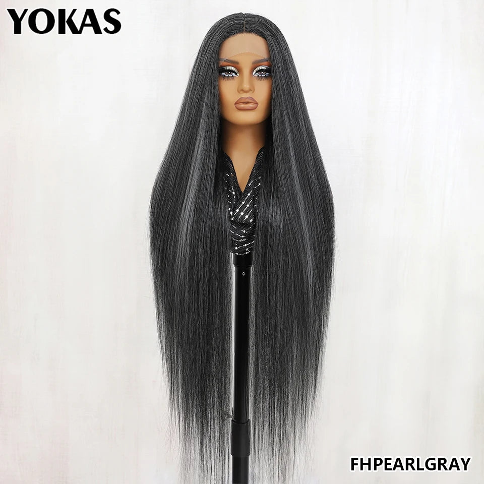 30" Straight 13x6 Lace Frontal – Natural Hairline Synthetic Wig