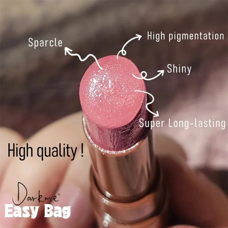 Luminous Lip Combo – Waterproof Matte Liner & Pearlescent Glass-Shine Lipstick