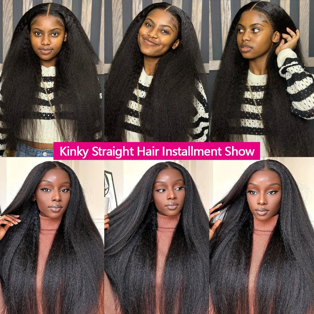 12A Kinky Straight Human Hair Bundles – Yaki Straight Virgin Hair Weave