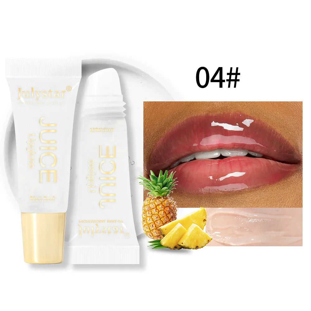 Luxe Hydrating Lip Oil – Plumping Nude Brown Tint & High-Shine Finish