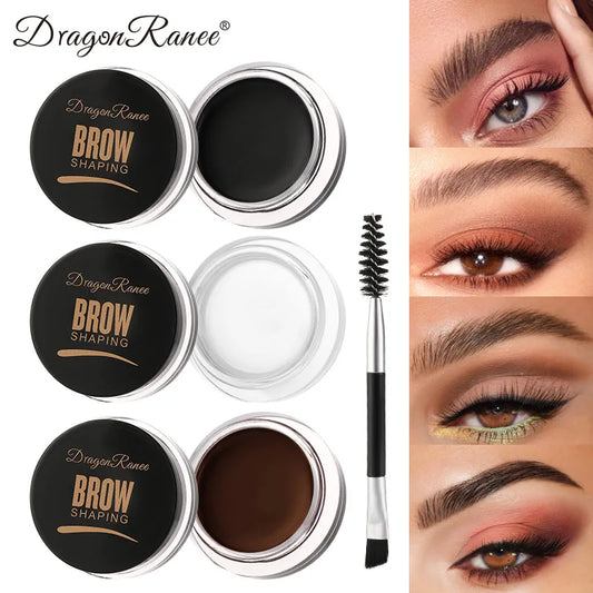 Dragon Ranee Wild Eyebrow Styling Cream: 3D Feathery Brow Soap & Clear Setting Wax