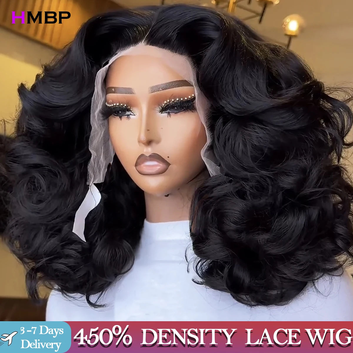 Ultra-Thick 425g Loose Deep Wave Wig | 360 HD Transparent Lace Frontal | Premium Brazilian Virgin Human Hair