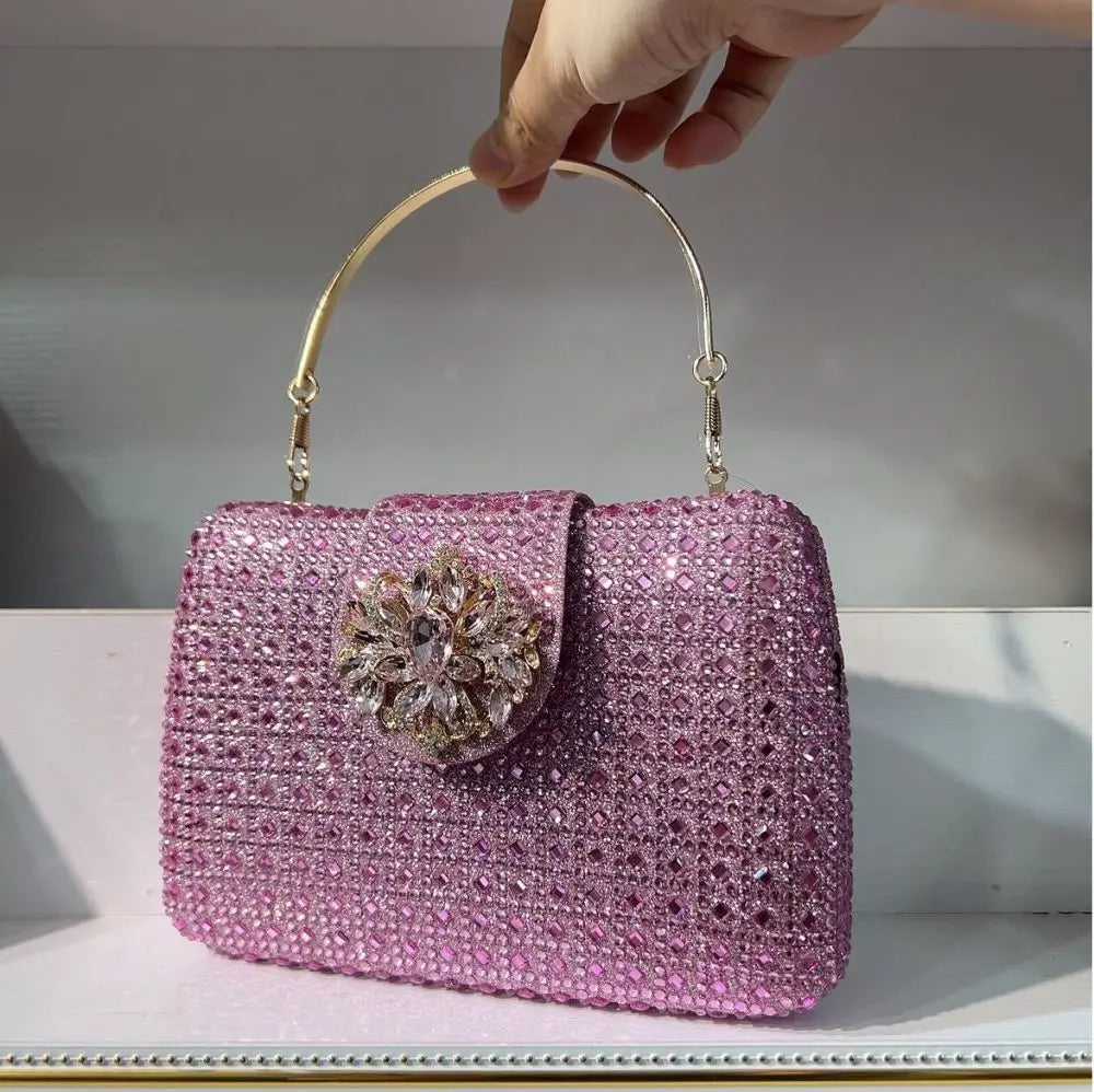 Crystal Rhinestone Evening Clutch – Luxury Wedding & Party Handbag for Women