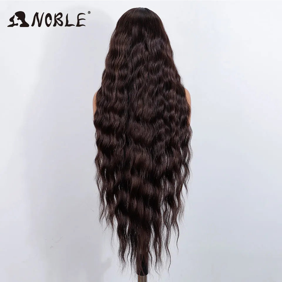 36" Body Wave Lace Wig – Heat Resistant Synthetic fiber.