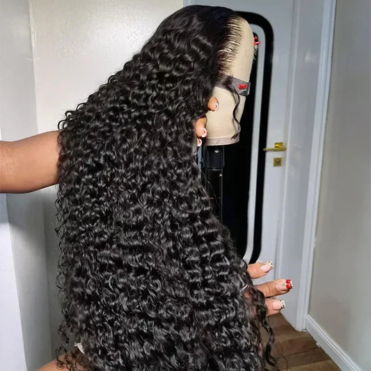13x6 HD Lace Front Human Hair Wig – 42 Inch Loose Deep Curly, Glueless & Pre-Plucked