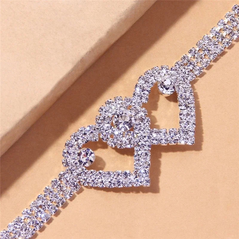 Diamond-Cut Cubic Zirconia Foot Chai