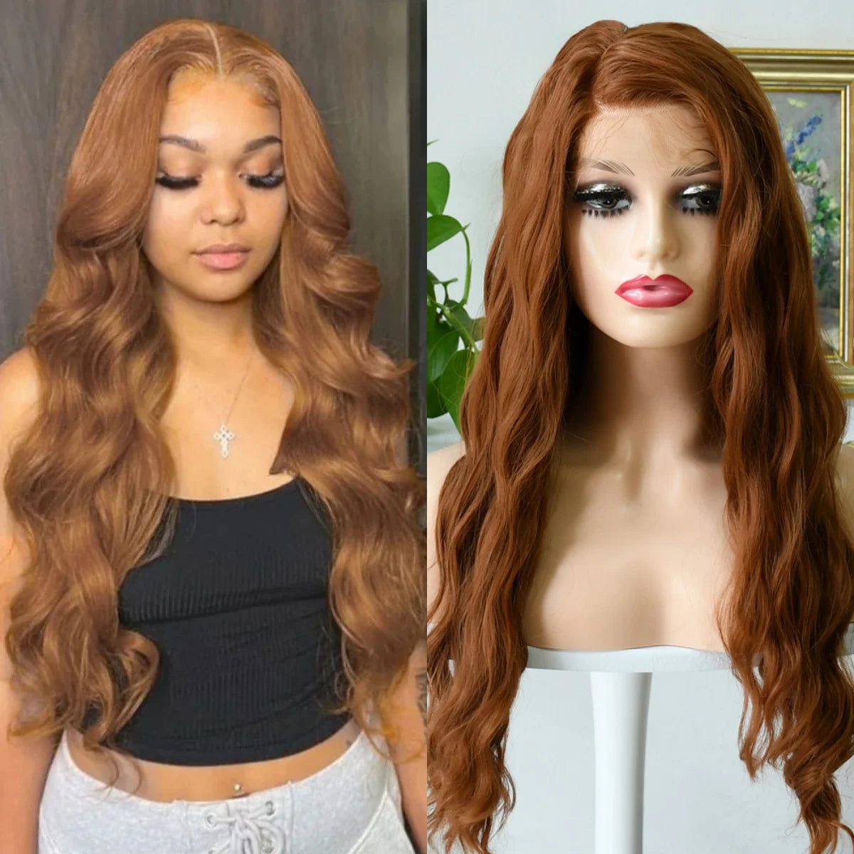 HD Transparent 13x4 Lace Frontal Wig – Ombre Blonde Body Wave (Blue Highlight)