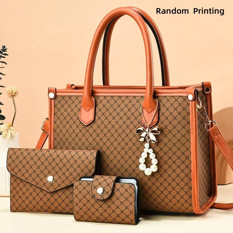 Luxury Large Capacity Shoulder Bag – Sleek Minimalist PU Leather Handbag for Women