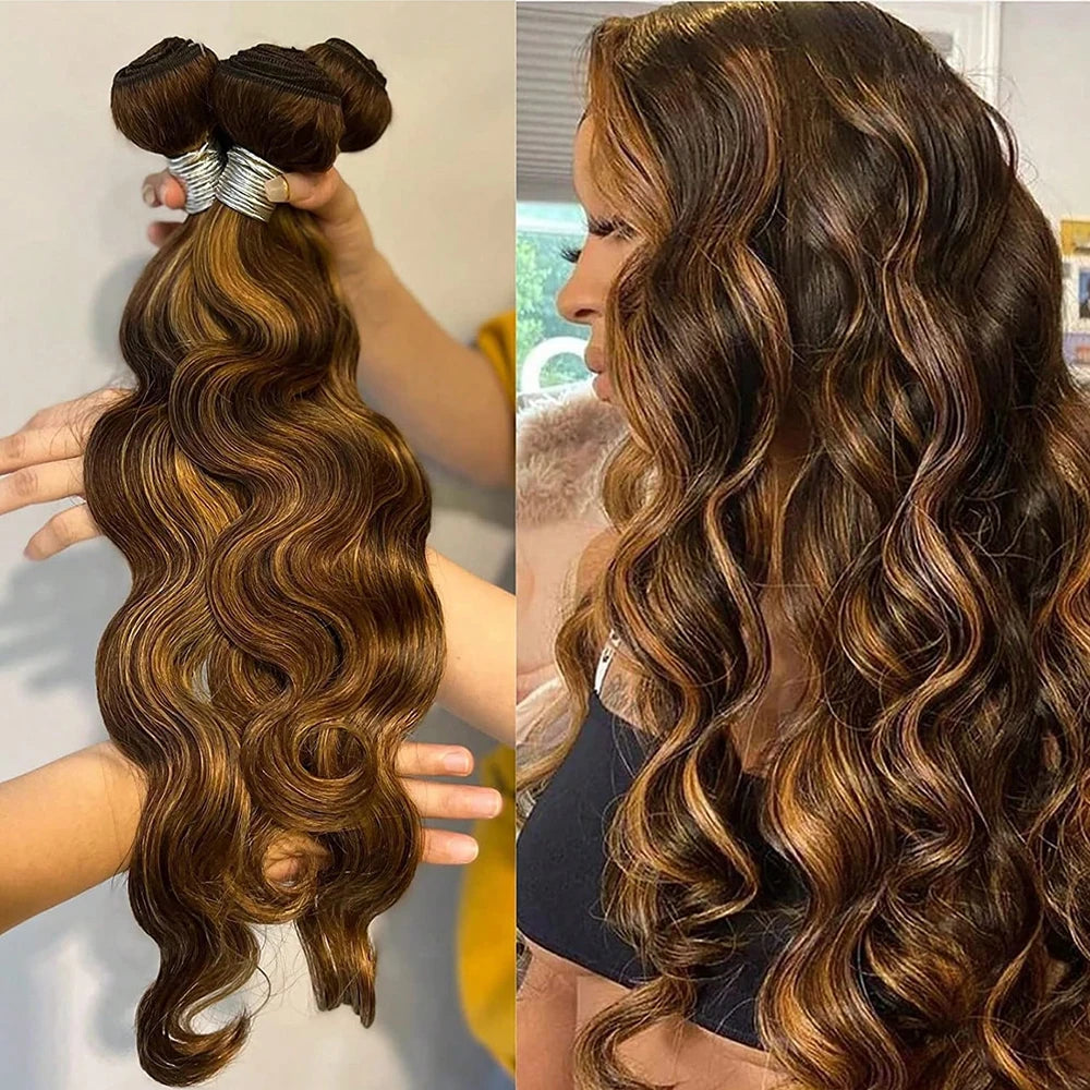 Luxury 16A Ombre Brazilian Body Wave Bundles – Premium Unprocessed Human Hair Extension