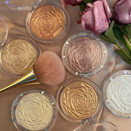 Diamond Glow Highlighter Palette – Ultra-Concentrated Shimmer & Contour