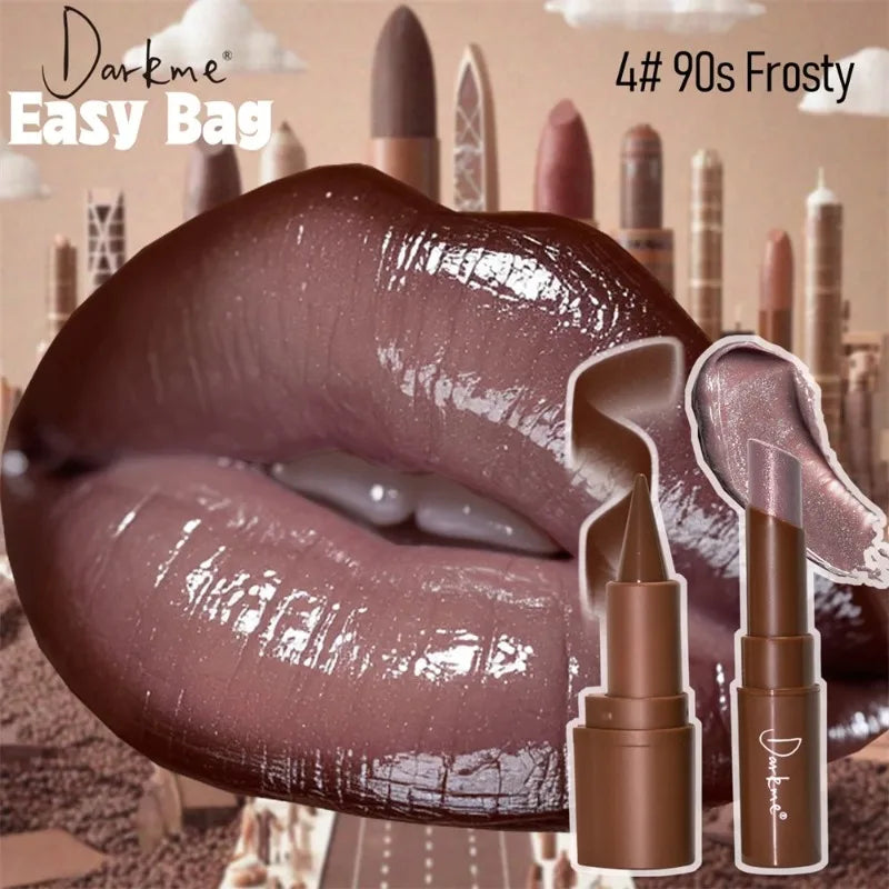 Luminous Lip Combo – Waterproof Matte Liner & Pearlescent Glass-Shine Lipstick