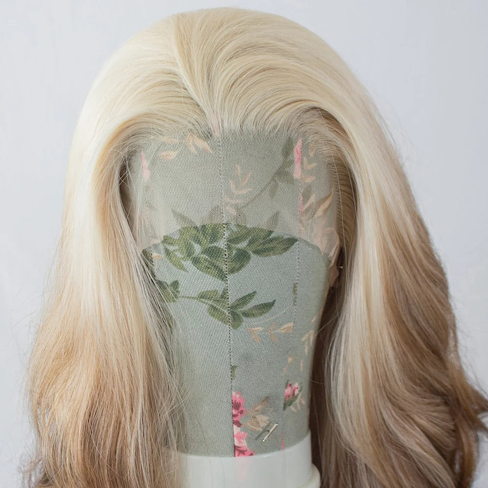AIMEYA 30" Long Body Wave Synthetic Lace Front Wig – Natural Hairline