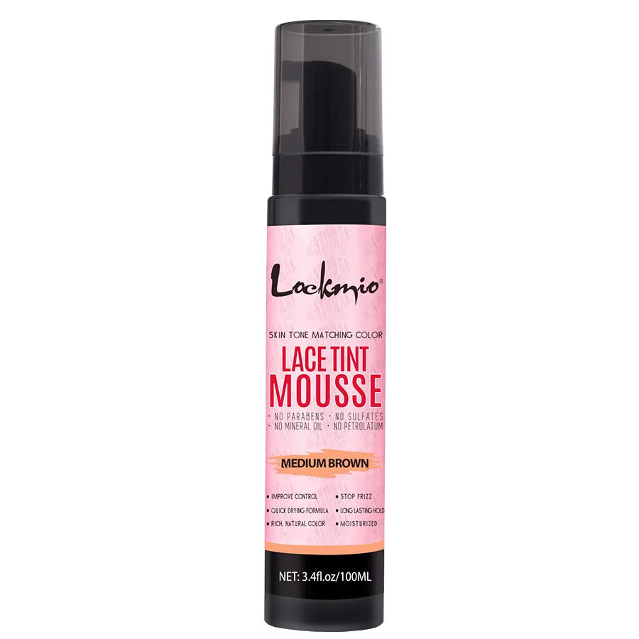 LOCKMIO Natural Lace Tint Spray & Mousse – Invisible Skin-Fitting Wig Dye Mist for Lace Frontals & Mesh