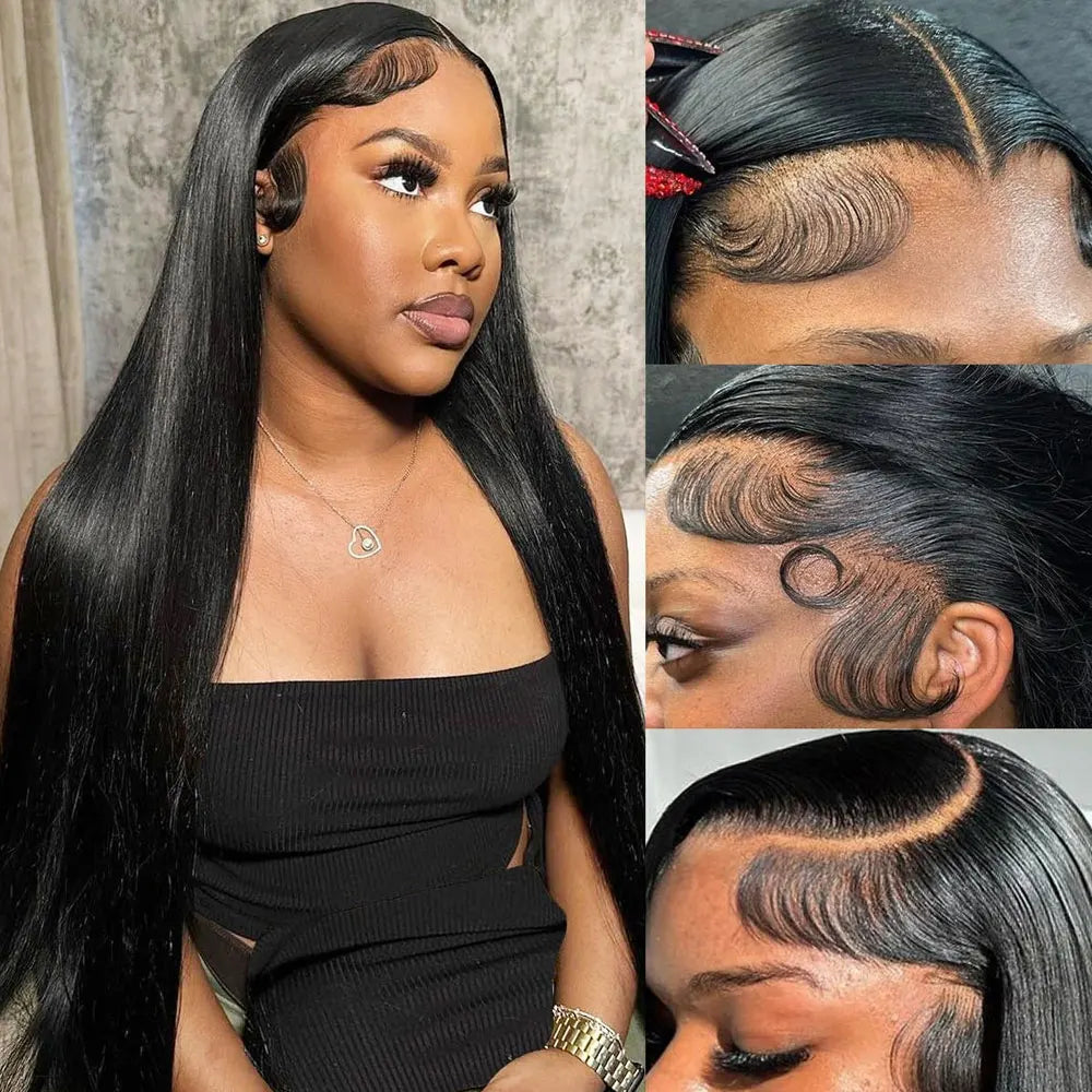 Brazilian Bone Straight 13x6 HD Lace Front Wig - 30-40 Inch Long Human Hair