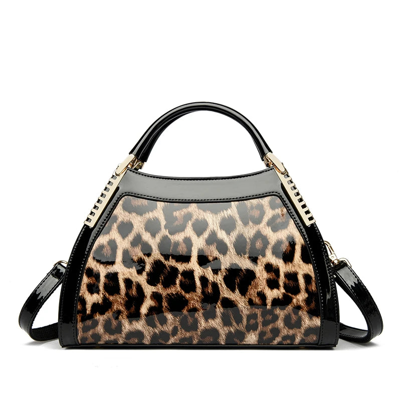 Luxury Alligator Embossed Patent Leather Shoulder & Crossbody Bag