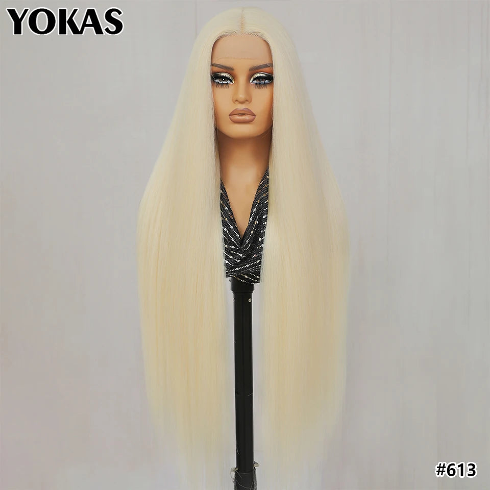 30" Straight 13x6 Lace Frontal – Natural Hairline Synthetic Wig