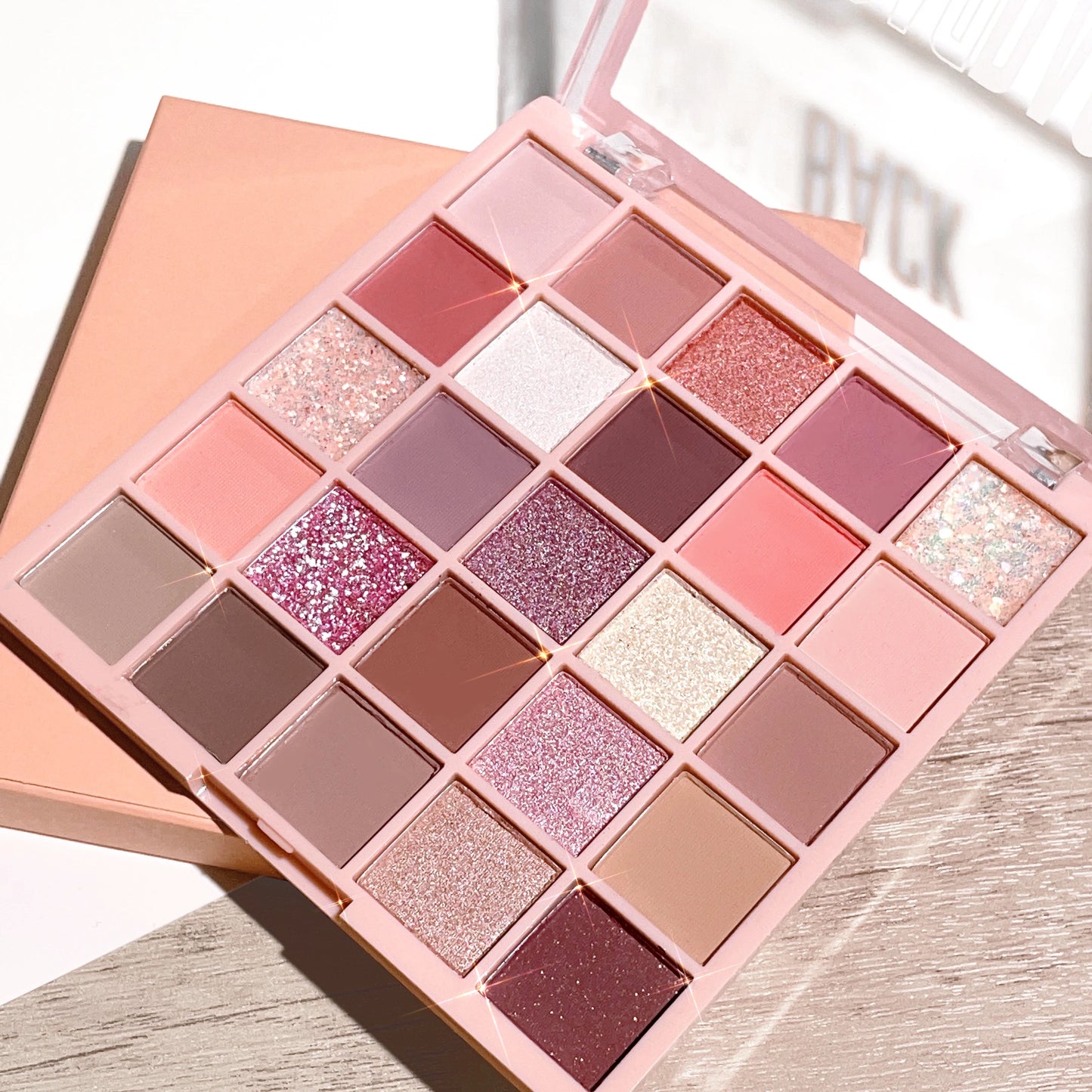 Sunset Earth 25-Color Eyeshadow Palette | High-Pigment Warm Neutrals & Shimmers