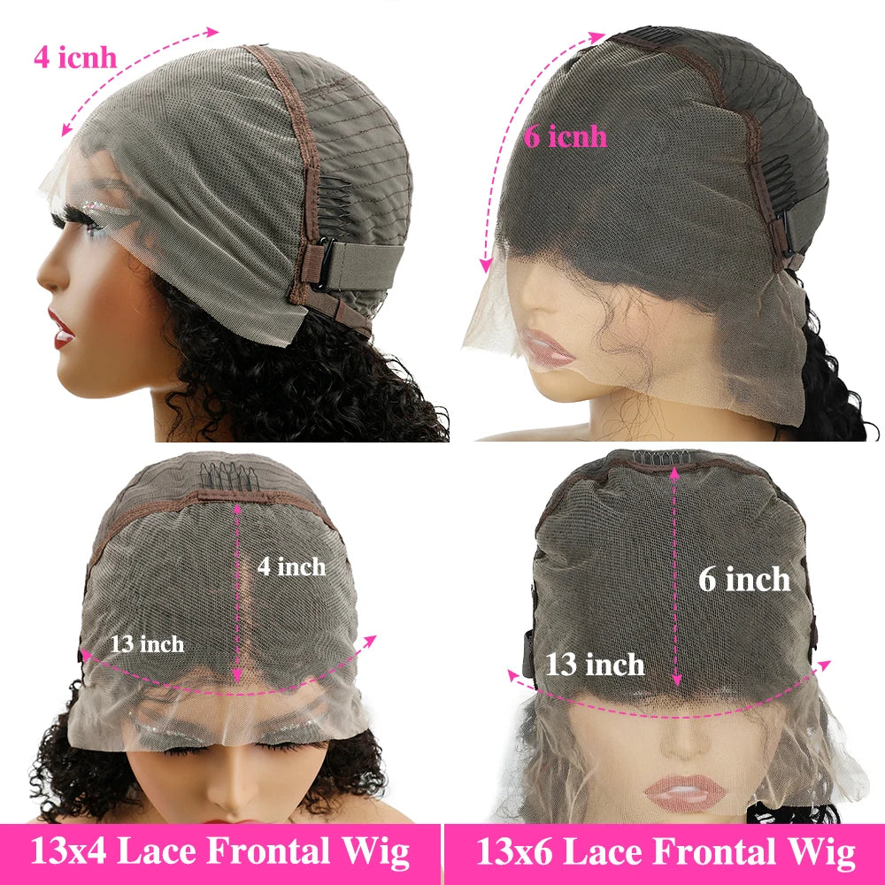 Burmese Curly 13x6 HD Lace Frontal Wig – 200% Density Human Hair with Spiral Ends