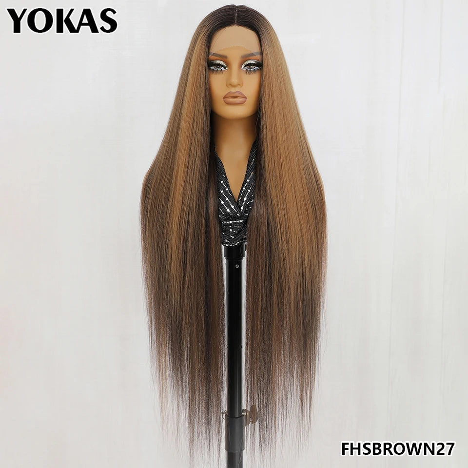 30" Straight 13x6 Lace Frontal – Natural Hairline Synthetic Wig