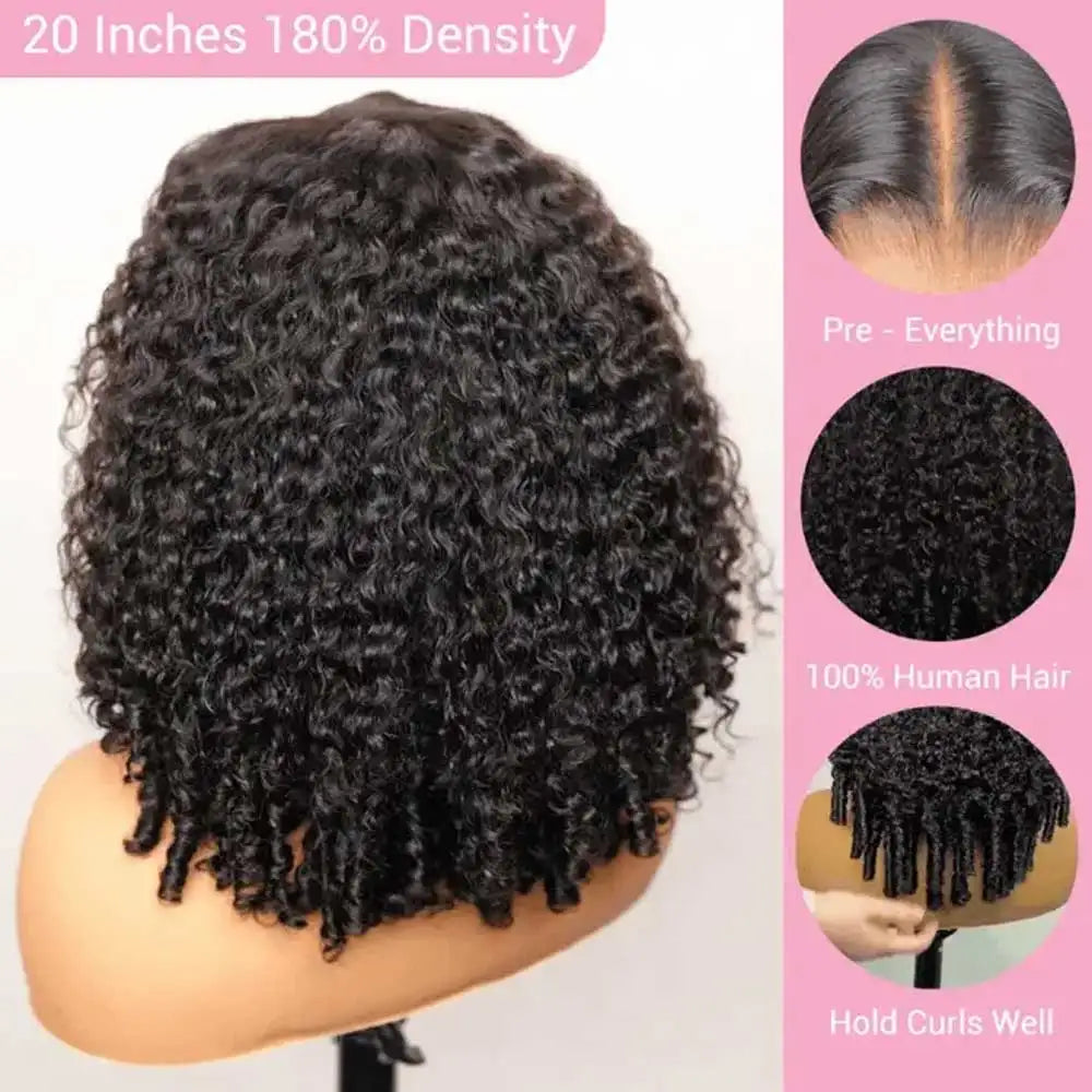 28” Burmese Curly Human Hair Wig – 250% Density 13x4 HD Lace Frontal (Pre-Plucked)