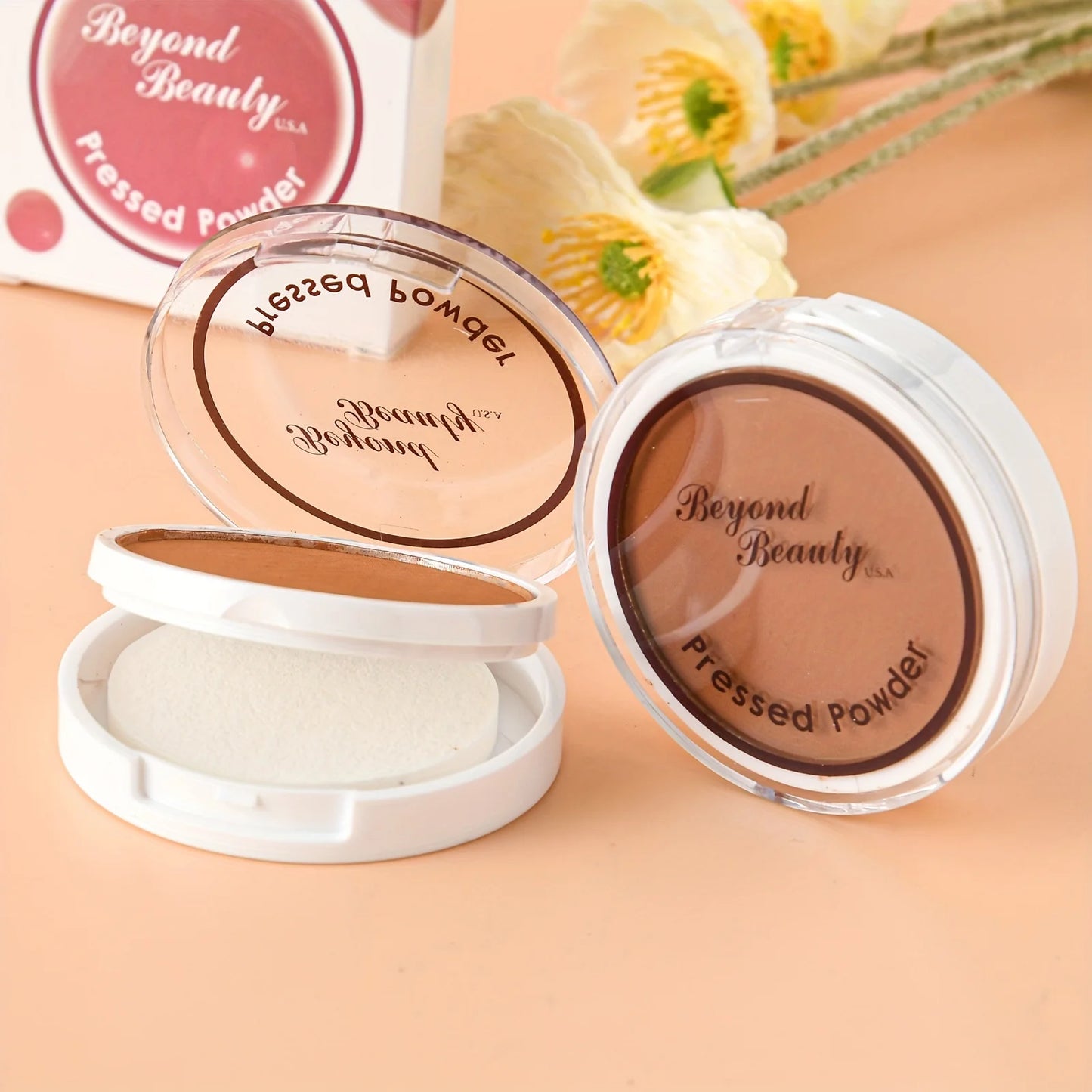 Professional Matte Bronzing Powder for Dark Skin – Sweatproof, Long-Wear Foundation & Contour Compact