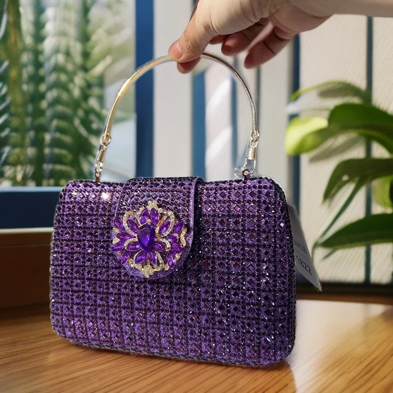 Crystal Rhinestone Evening Clutch – Luxury Wedding & Party Handbag for Women