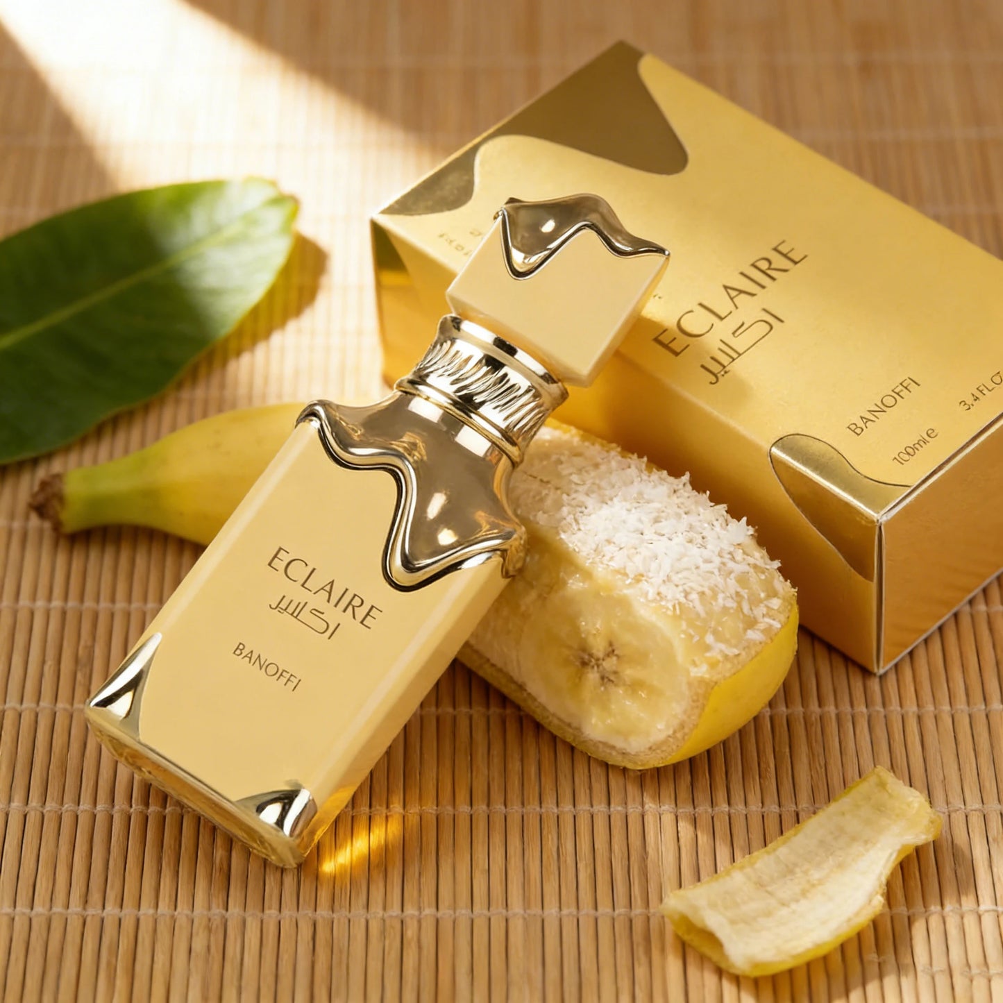 Eclaire Banoffi Eau de Parfum | Sweet Banana Cream & Toffee Gourmand Fragrance – 3.4 oz (100ml)