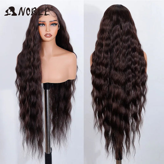 36" Body Wave Lace Wig – Heat Resistant Synthetic fiber.