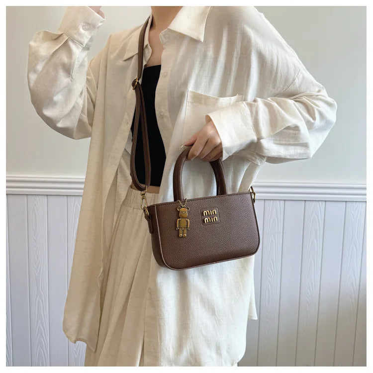 Small Crossbody Phone Bag for Women - Minimalist Vegan Leather Shoulder Purse