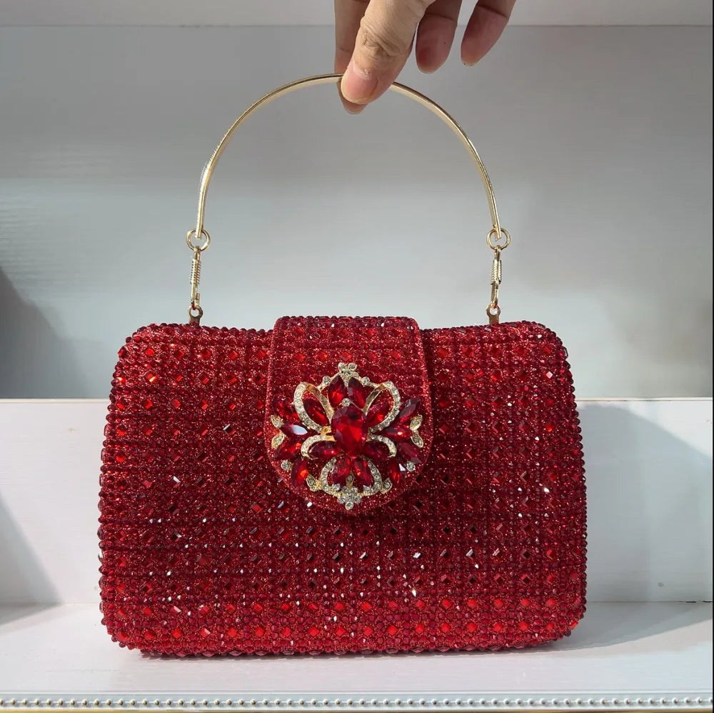 Crystal Rhinestone Evening Clutch – Luxury Wedding & Party Handbag for Women