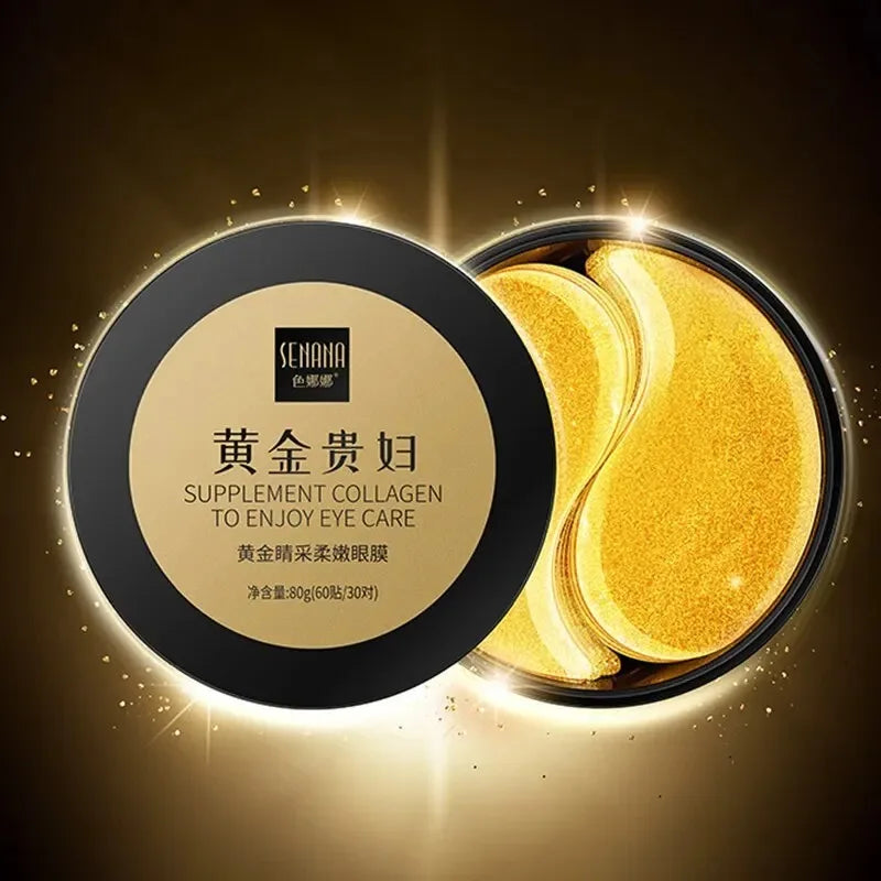 Gold Collagen Crystal Eye Mask Set (60 Pcs) | Hydrating & Refreshing Skin Care