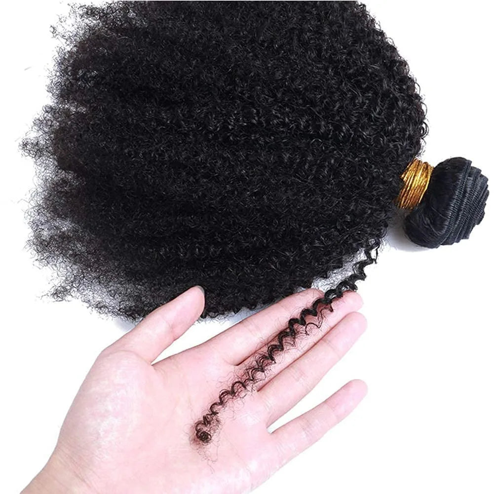10A Brazilian Afro Kinky Curly Bundles | 100% Virgin Jerry Curl Human Hair