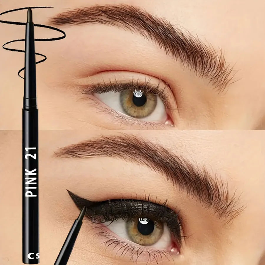 5-Pack Waterproof Black Eyeliner Pencils – Long-Wear & Smudge-Proof