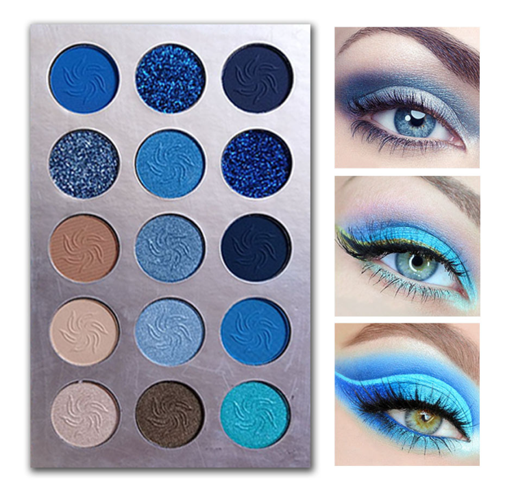 15 Seasons "Enchanted Forest" Glitter Palette | Multi-Chrome Green, Blue & Purple